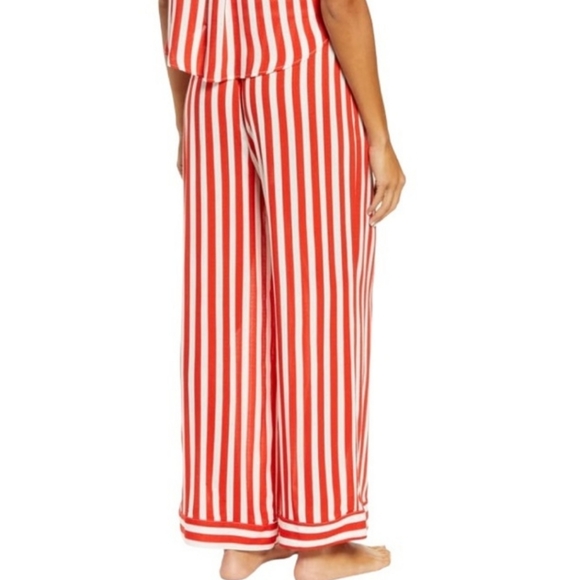 Free People Shiny Nights PJ Set Red & White Stripes NWT Only 1 Sz Small Set Left - Picture 13 of 14